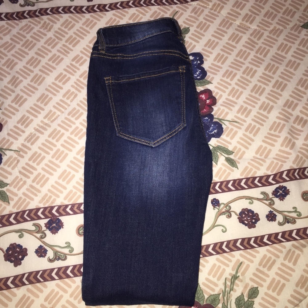 Dark blue jeans